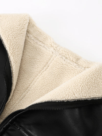 Dames Warme Winterjas Met Bontkraag En Zachte Voering