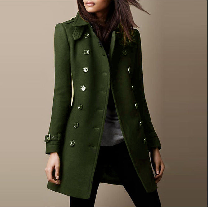 Dames Elegante Jas Met Veelzijdig Design