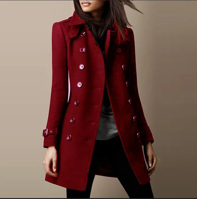 Dames Elegante Jas Met Veelzijdig Design