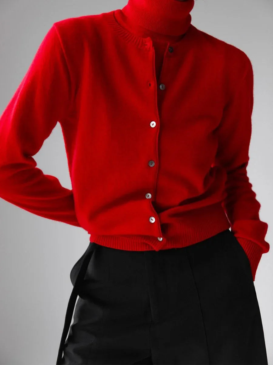 Dames Gebreide Cardigan En Coltrui Set