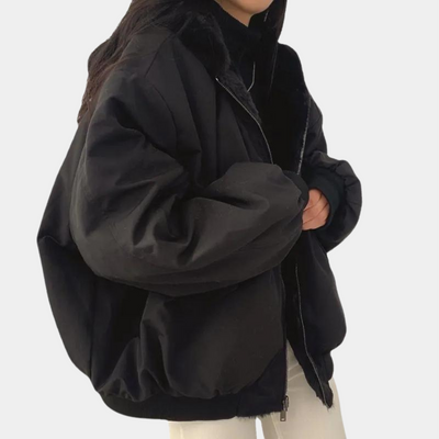 Dames Winterjas Met Zachte Voering En Dubbellaags Design Met Capuchon