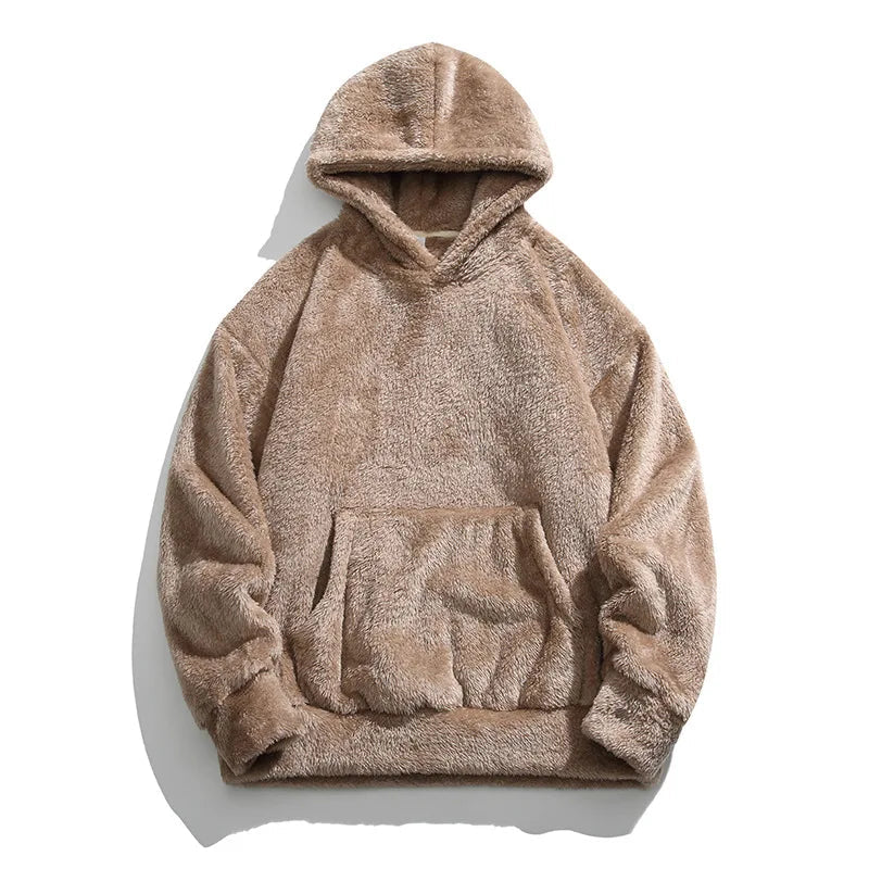 Dames Fleece Hoodie Met Capuchon En Buikzak