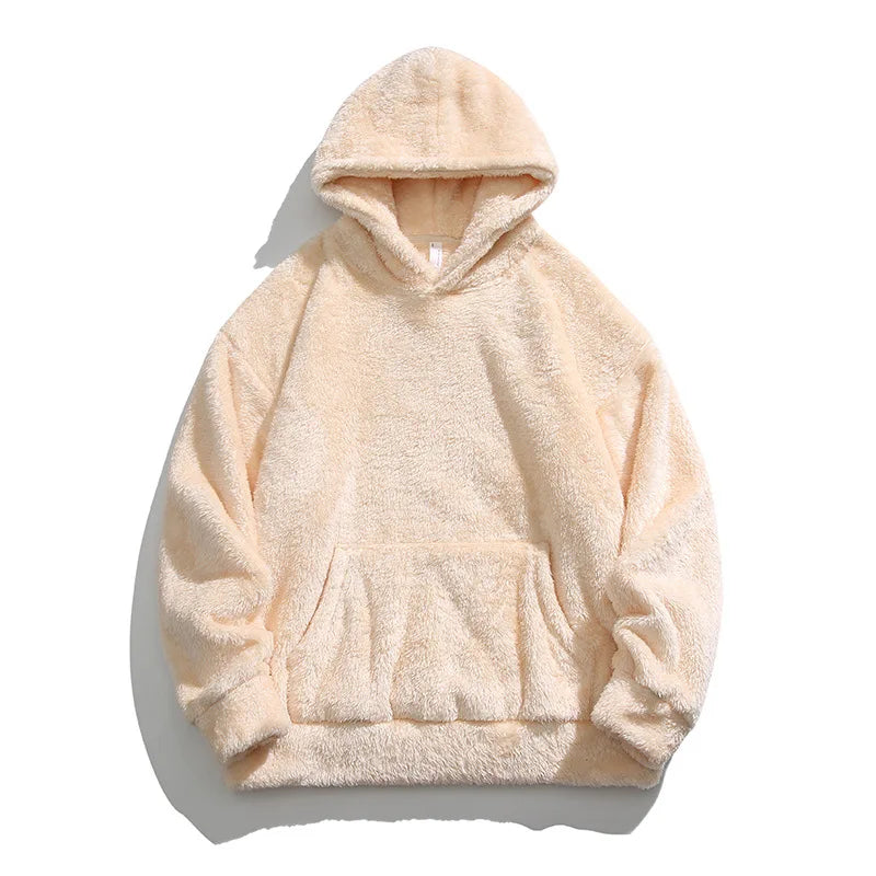 Dames Fleece Hoodie Met Capuchon En Buikzak
