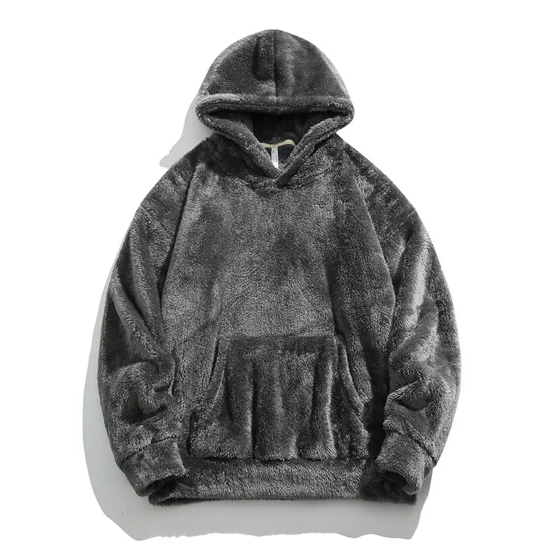 Dames Fleece Hoodie Met Capuchon En Buikzak
