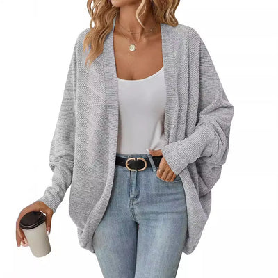 Dames Mid-Lange Elegante Cardigan Voor Herfst En Winter