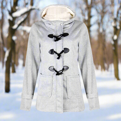 Dames Winterjas Met Capuchon En Touw Sluiting