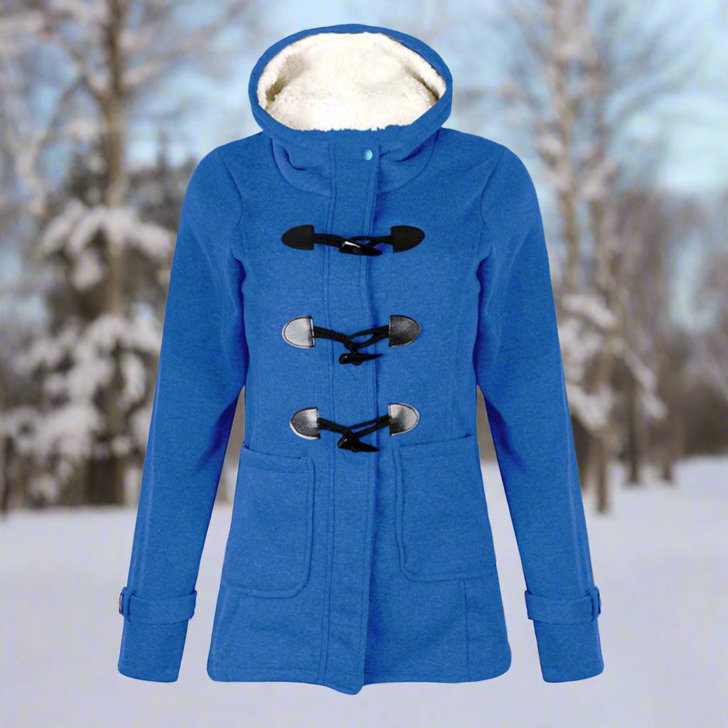 Dames Winterjas Met Capuchon En Touw Sluiting