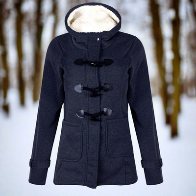 Dames Winterjas Met Capuchon En Touw Sluiting