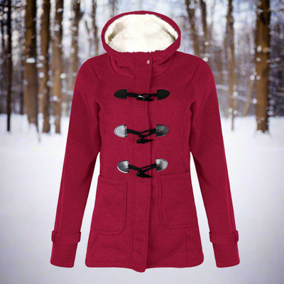 Dames Winterjas Met Capuchon En Touw Sluiting