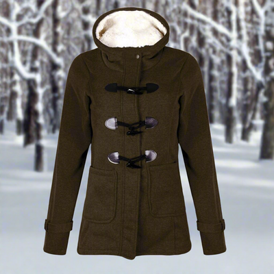 Dames Winterjas Met Capuchon En Touw Sluiting