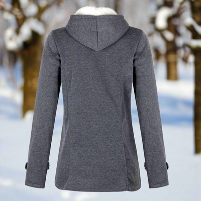 Dames Winterjas Met Capuchon En Touw Sluiting