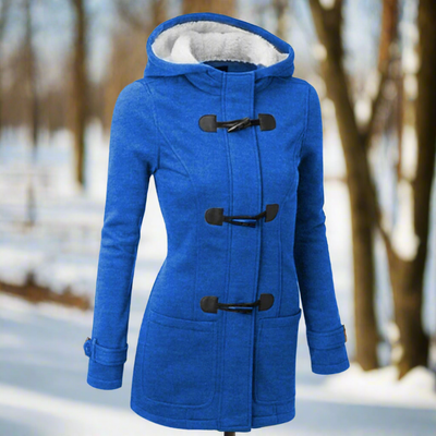Dames Winterjas Met Capuchon En Touw Sluiting