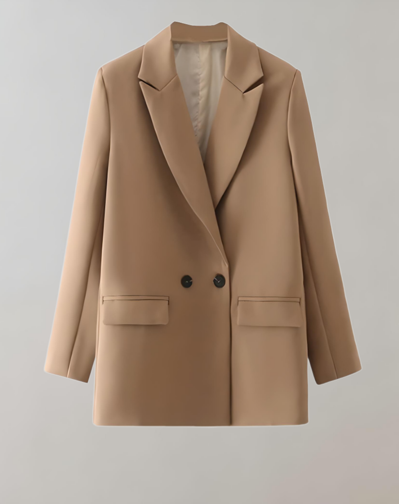 Dames Losse Blazer Met Knopen En Comfortabele Pasvorm