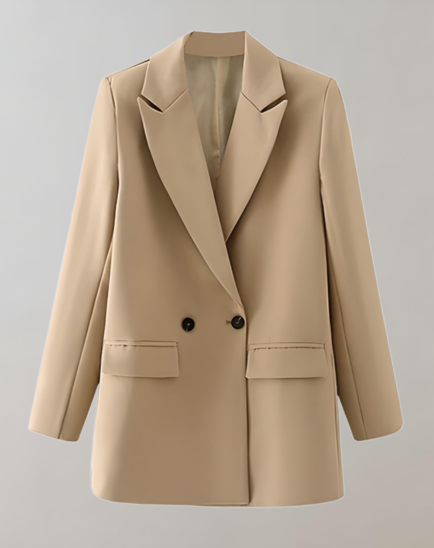 Dames Losse Blazer Met Knopen En Comfortabele Pasvorm