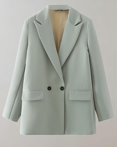 Dames Losse Blazer Met Knopen En Comfortabele Pasvorm