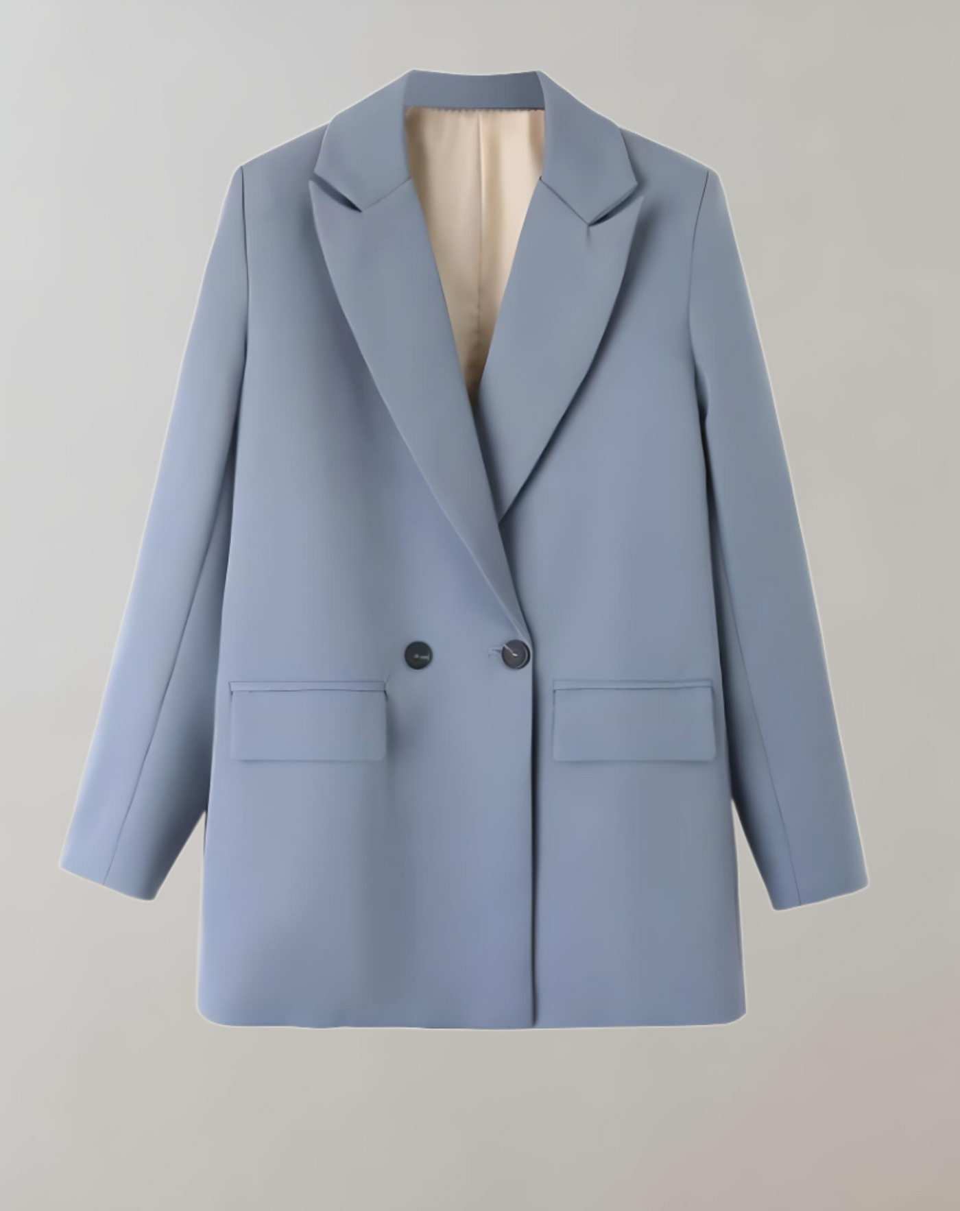Dames Losse Blazer Met Knopen En Comfortabele Pasvorm