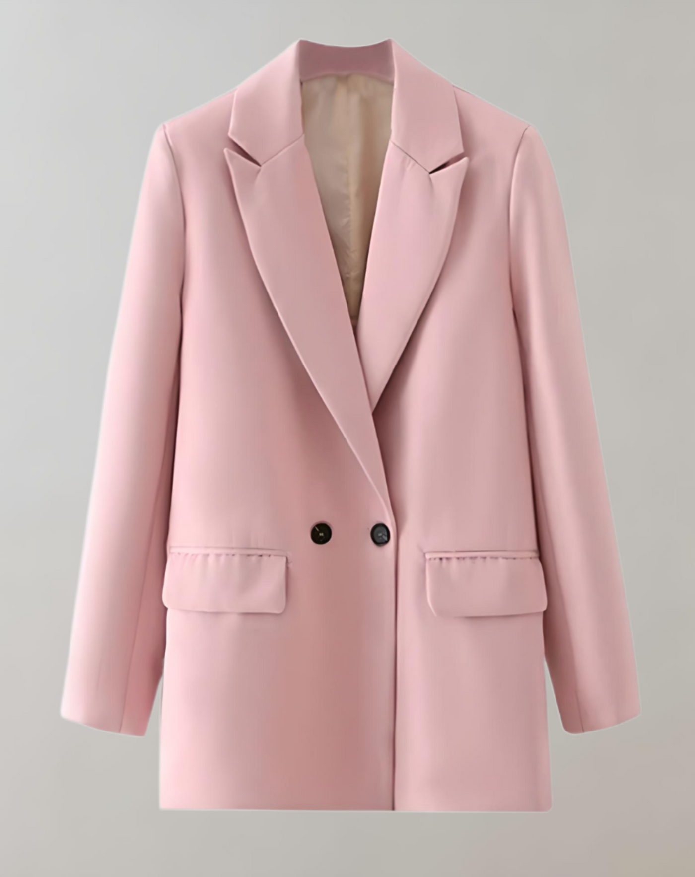 Dames Losse Blazer Met Knopen En Comfortabele Pasvorm