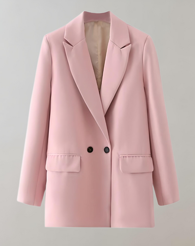 Dames Losse Blazer Met Knopen En Comfortabele Pasvorm
