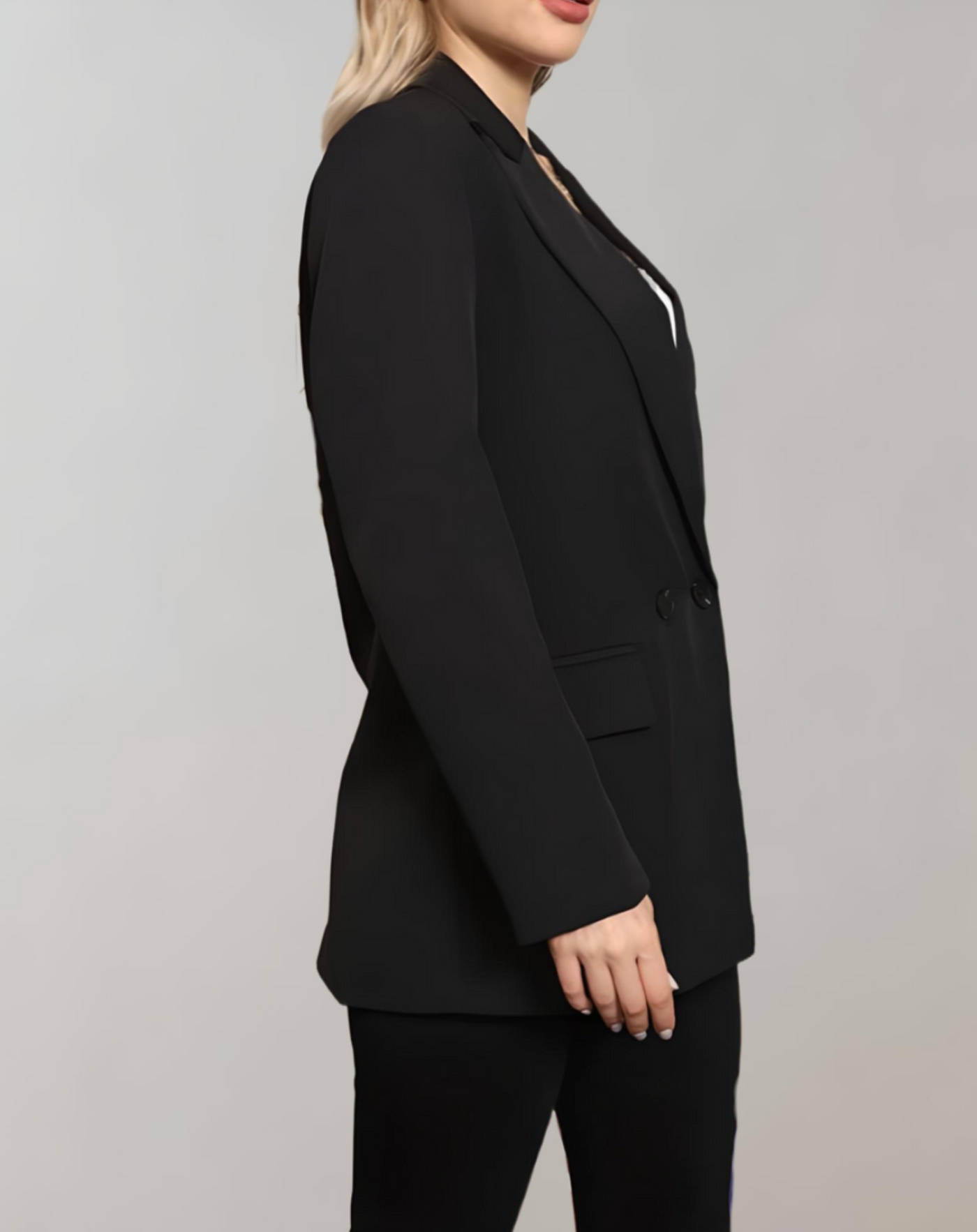 Dames Losse Blazer Met Knopen En Comfortabele Pasvorm
