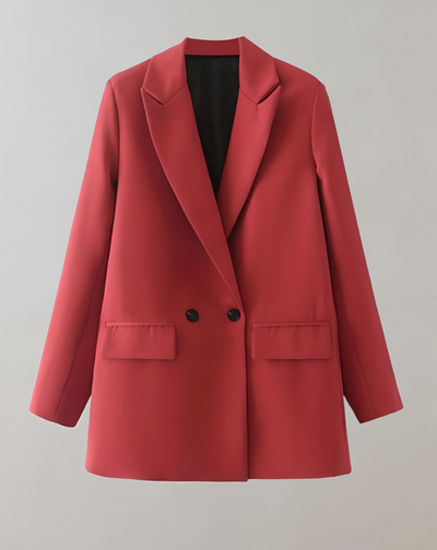 Dames Losse Blazer Met Knopen En Comfortabele Pasvorm