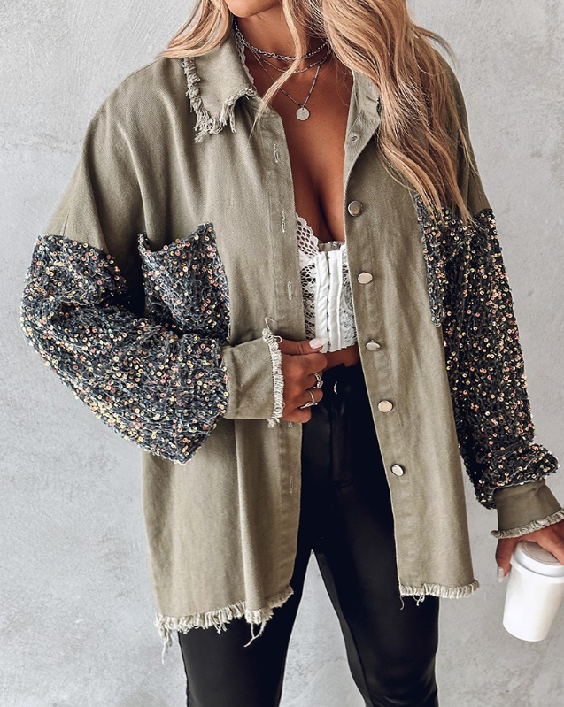 Dames Comfortabel Jasje In Stijlvol Design Met Lange Mouwen