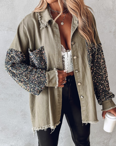 Dames Comfortabel Jasje In Stijlvol Design Met Lange Mouwen