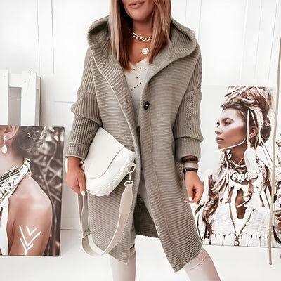 Dames Cardigan met Knopen en Lange Mouwen