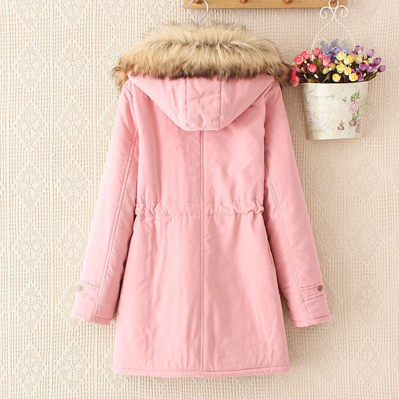 Dames Parka Winterjas Met Sherpa Voering En Imitatiebont Capuchon