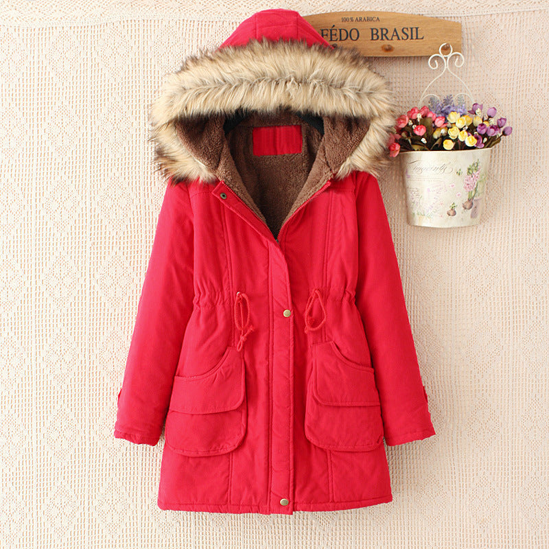 Dames Parka Winterjas Met Sherpa Voering En Imitatiebont Capuchon