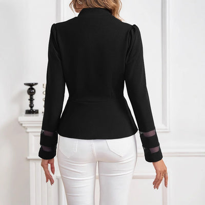Dames Getailleerde Blazer Met Lange Mouwen