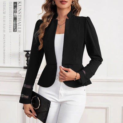 Dames Getailleerde Blazer Met Lange Mouwen