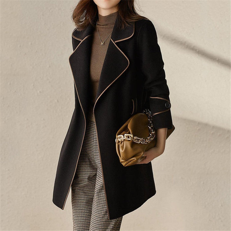 Dames Luxe Trenchcoat Met Reverskraag