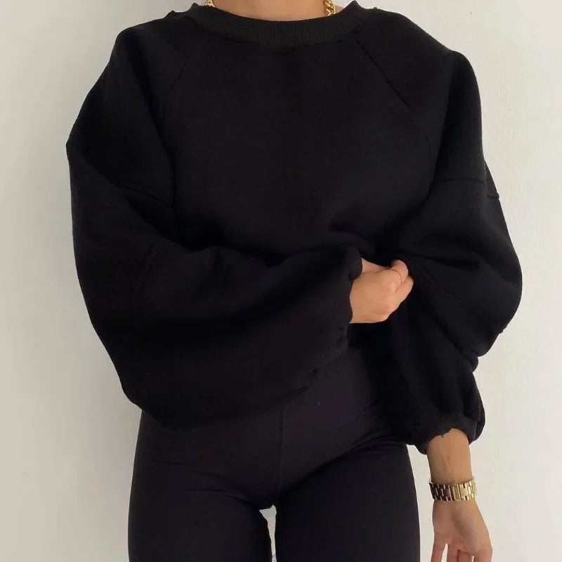 Dames Trui Met Ronde Hals En Oversized Pasvorm