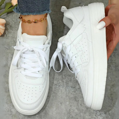 Dames Casual Sneakers Met Kleurrijke Delen