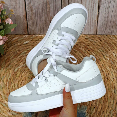 Dames Casual Sneakers Met Kleurrijke Delen