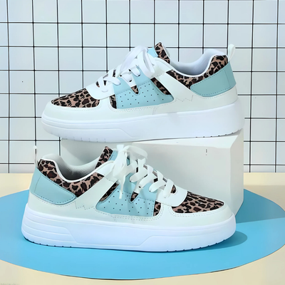 Dames Casual Sneakers Met Kleurrijke Delen