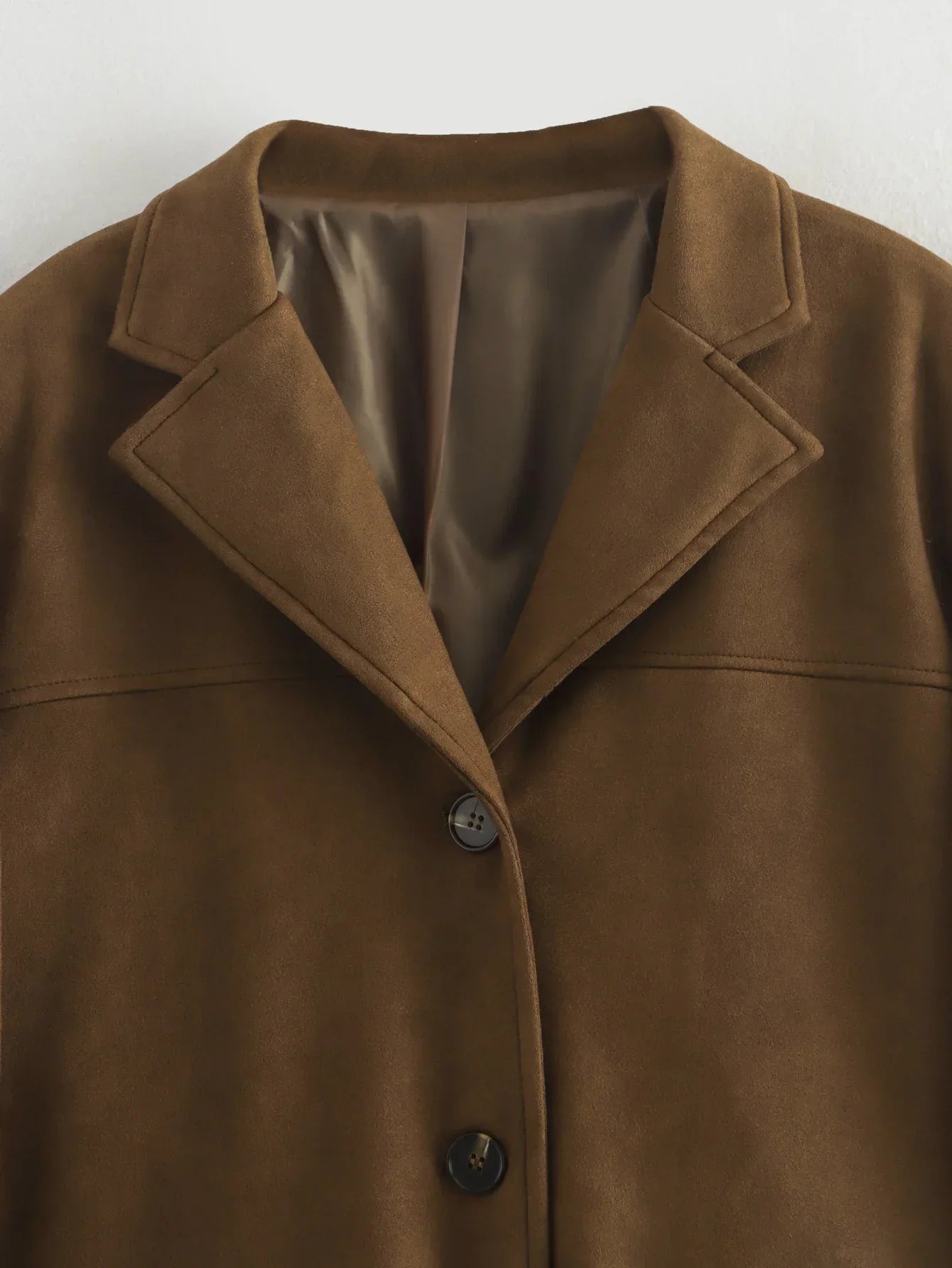 Dames Blazer Met Reverskraag En Klepzakken