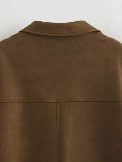 Dames Blazer Met Reverskraag En Klepzakken