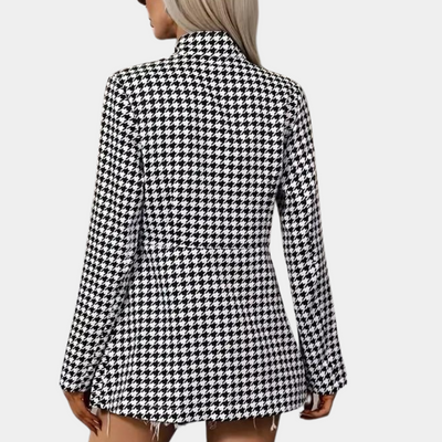Dames Blazer Met Lange Mouwen En Slim Fit