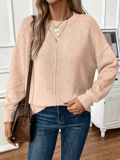 Dames Oversized Trui Met Comfortabele Pasvorm En Lange Mouwen