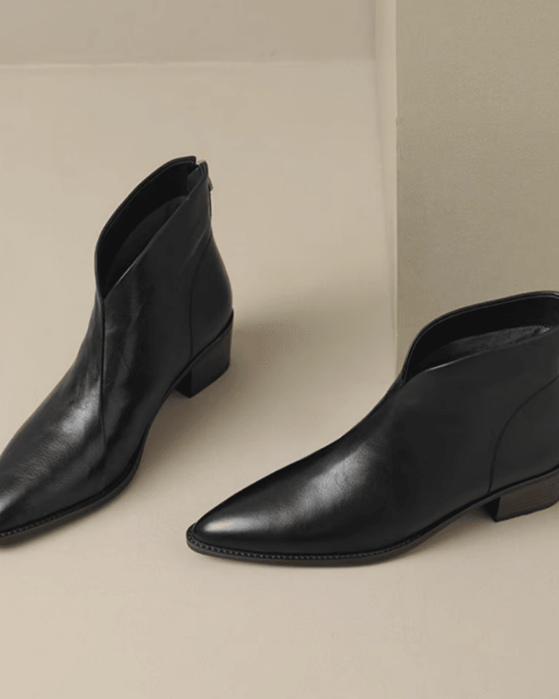 Dames Elegante Enkellaarzen met Hak