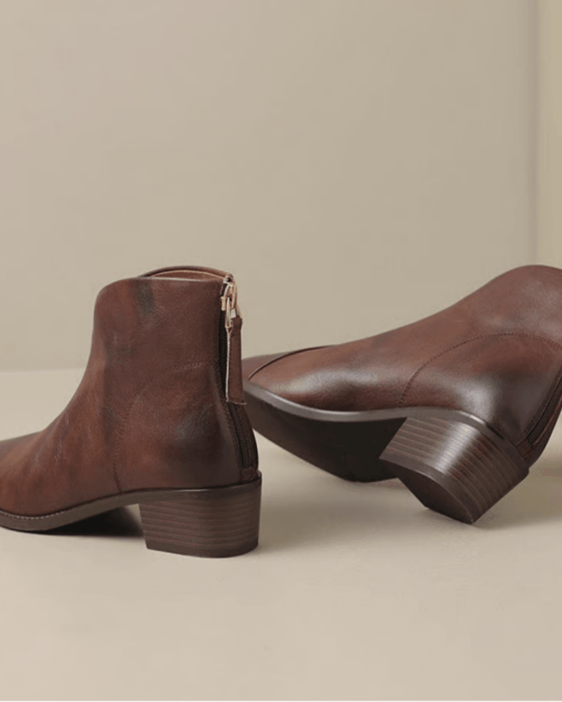 Dames Elegante Enkellaarzen met Hak