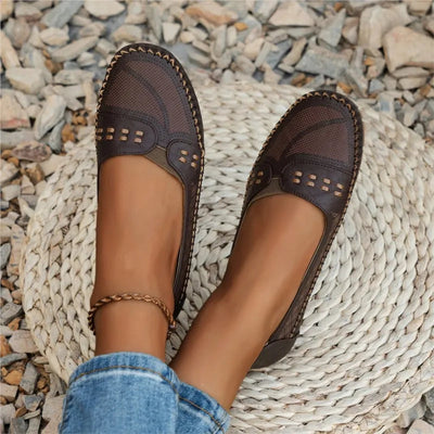 Dames Comfortabele Loafers Met Ademend Ontwerp
