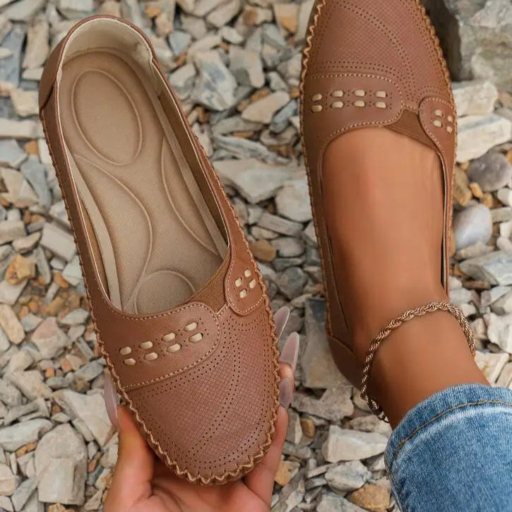 Dames Comfortabele Loafers Met Ademend Ontwerp