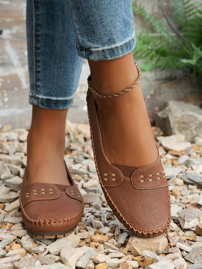 Dames Comfortabele Loafers Met Ademend Ontwerp