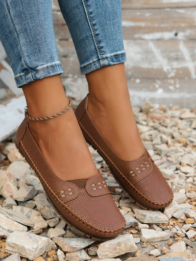 Dames Comfortabele Loafers Met Ademend Ontwerp