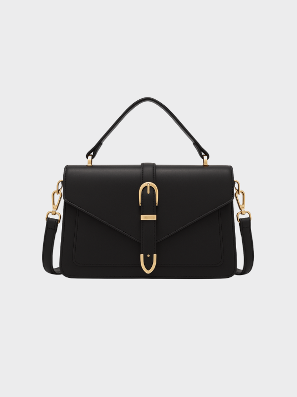Dames Crossbody Handtas Met Gouden Details En Verstelbare Schouderriem