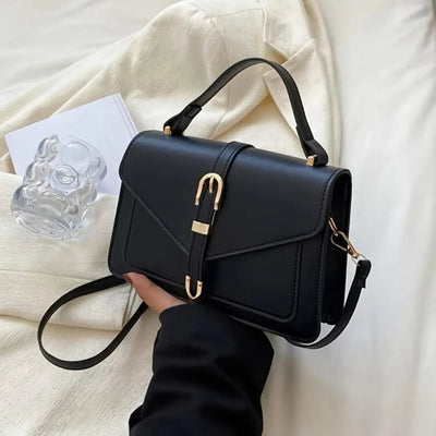 Dames Crossbody Handtas Met Gouden Details En Verstelbare Schouderriem
