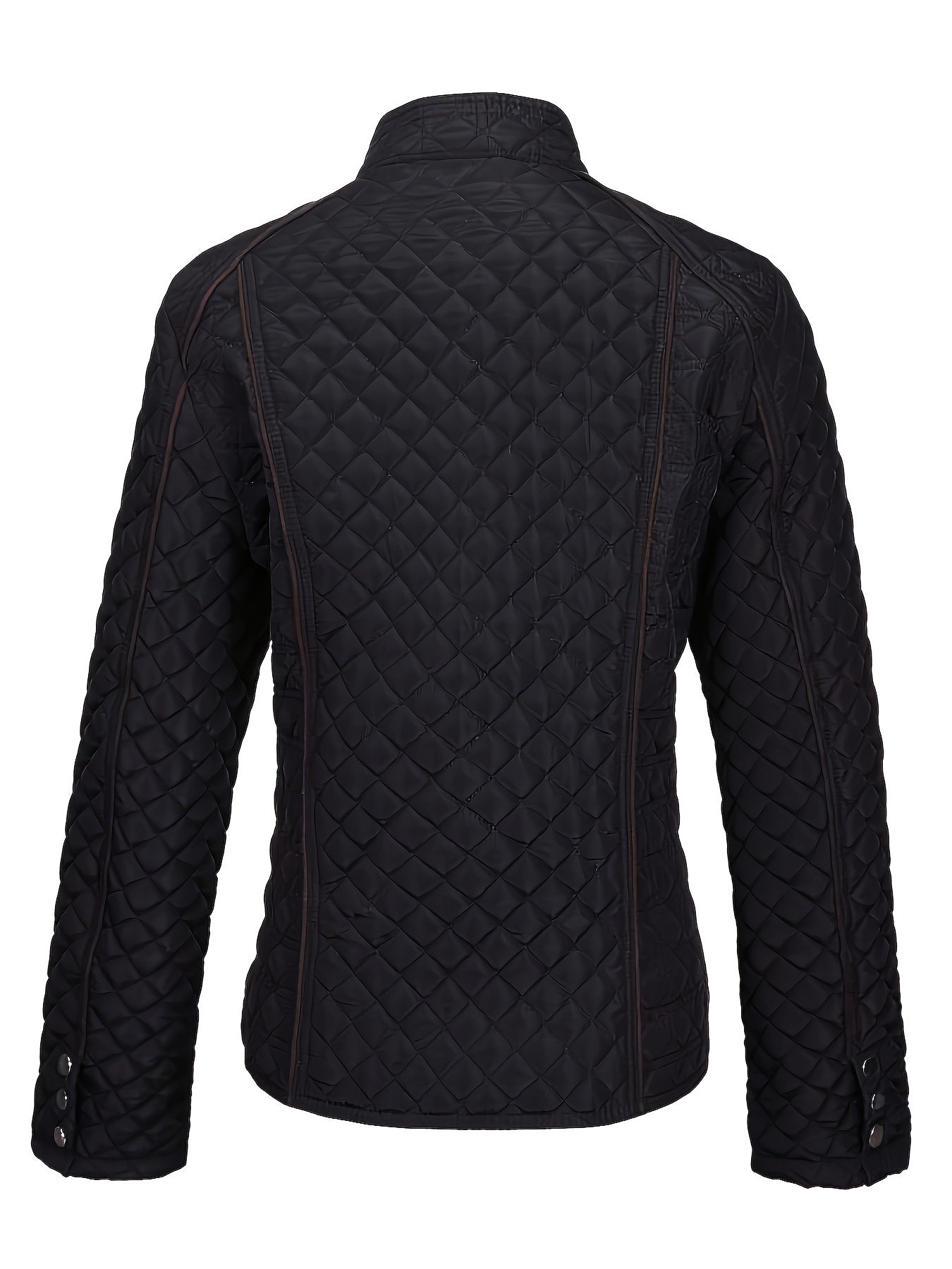 Dames Gewatteerde Winterjas Met Rits En Luxe Materiaal