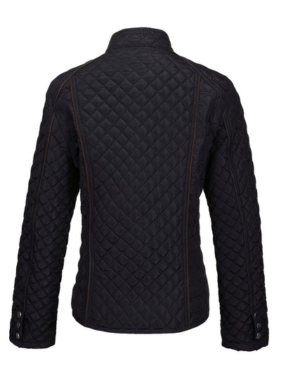 Dames Gewatteerde Winterjas Met Rits En Luxe Materiaal